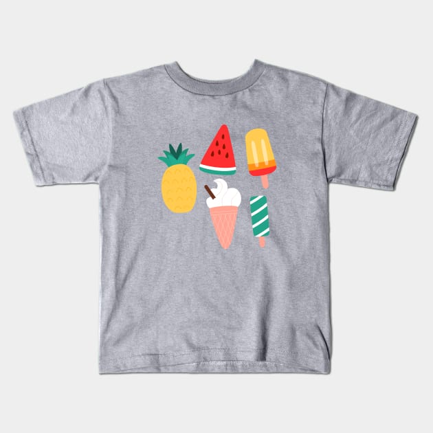 sweet food and dessert Kids T-Shirt by haistarin